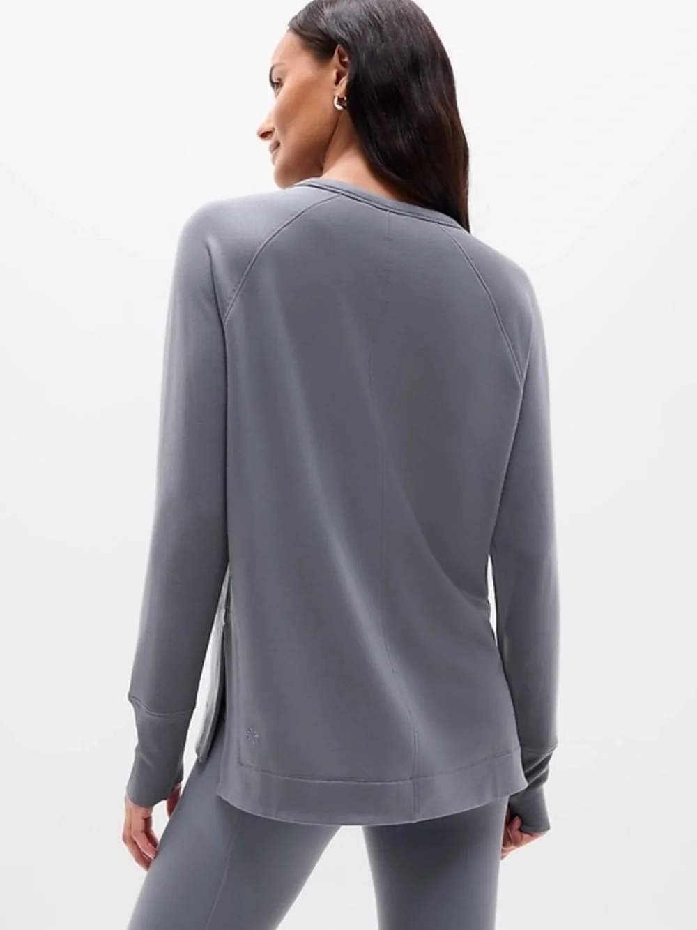 Athleta Coaster Luxe Recover Sweatshirt Slate - Picture 2 of 9
